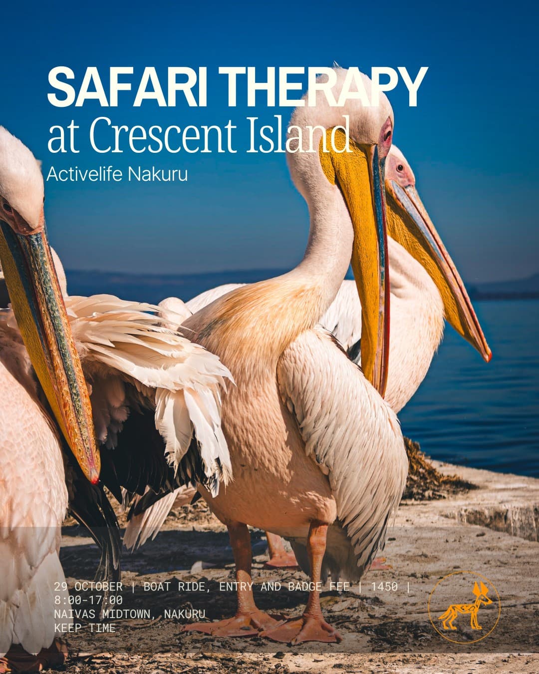 Crescent Island Safari event poster