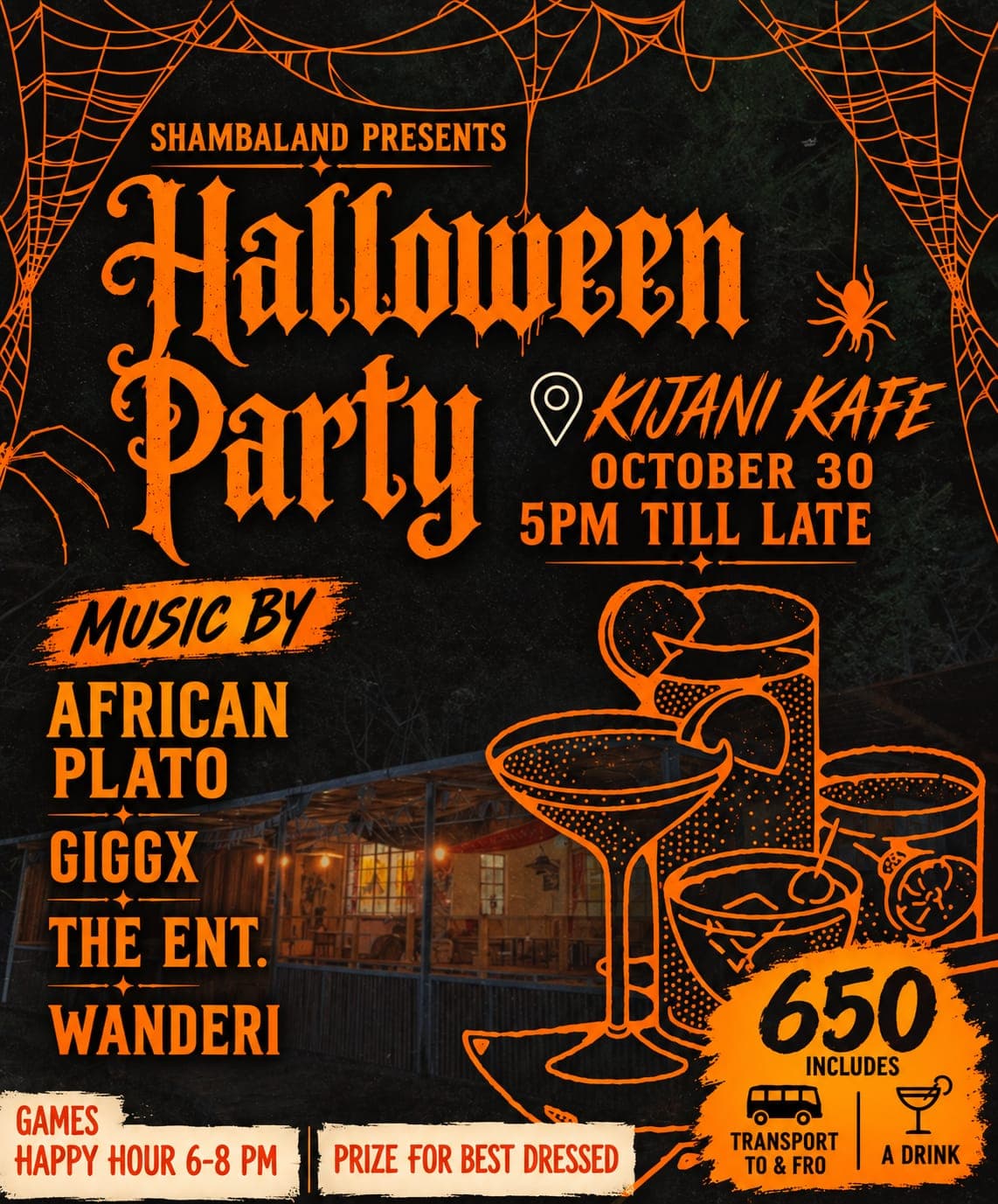SHAMBALAND HALLOWEEN PARTY event poster